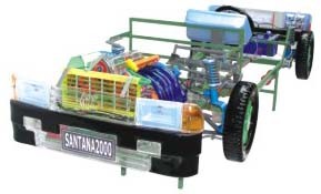 桑塔纳2000型轿车透明整车模型