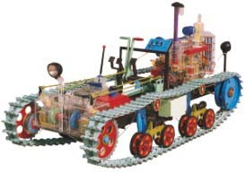 东方红75型链带式拖拉机透明模型